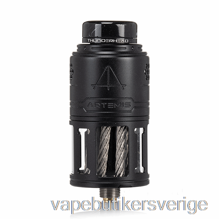 Vape Sverige Thunderhead Creations Artemis V2 Top Coiler 25mm Rdta Matt Svart